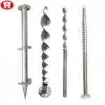 Fence Ground Anchor Galvanized Ground Screw Pile For Solar Mounting System