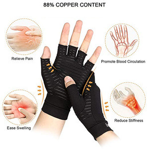 Buy Fit Arthritis Copper Infused Compression Gloves For Men Walgreens ...