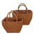Import foldable colorful PP pipe woven toy storage baskets plastic wire knitted laundry hamper bin beach tote shopping basket bag from China