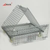 Foldable Pallets Bulk Steel Medium Duty Pallet Cage Bins Collapsible Stillages Stackable Metal Shipping Crates With Wheel 50*100
