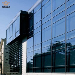 FOSHAN FACTORY Aluminum structural glass curtain wall cost per square metre