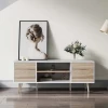 Free sample Home Living Multi-function storage function Latest design wood modern TV cabinet stand