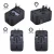 Free shipping Worldwide All in One Universal Travel Power Adapter Wall charger AC adaptor with dual USB ports
