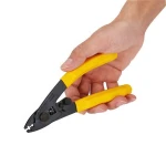 FTTH Easy Handle Solar Fiber Optical Drop Cable Stripper Network Cable Cutter Crimper Wire Stripper Herramientas