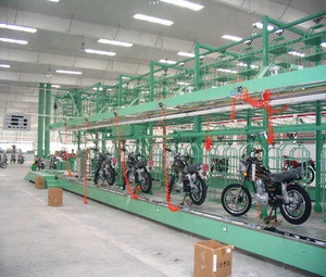Fully automatic motorcycle scooter assembly line
