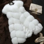 Fur vest 2021 manufacturer European and American autumn and winter new faux fur jacket womens vest