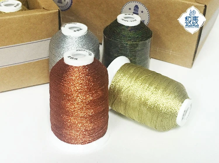 gold metallic yarn/thread