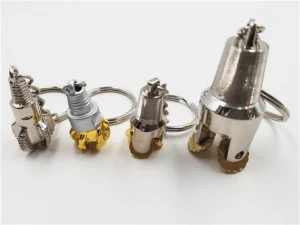 Golden Petroleum Industry 3D tricone rolling Drill bit pits Keychain,Oilfield keychain
