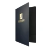 Golden Stamped Legal Size Two Pocket paper Folder