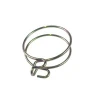 Good fastening zinc plating sealing double wire hose clamp, adjustable tube clamps for fire hose