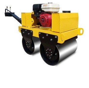 Good quality small hydraulic double drums vibratory road roller for sale