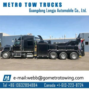 Government Municipality City used Metro Tow Trucks Black Aluminium Wrecker Body 35 tons Tow Truck Wrecker