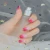 Import Gradient full cover pink false nails acrylic diy 3d artificial nail tips nail art supplies from China