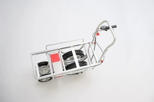 Hand trolley power material carts cargo handling made in Japan