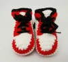 handmade knitted crochet baby shoes