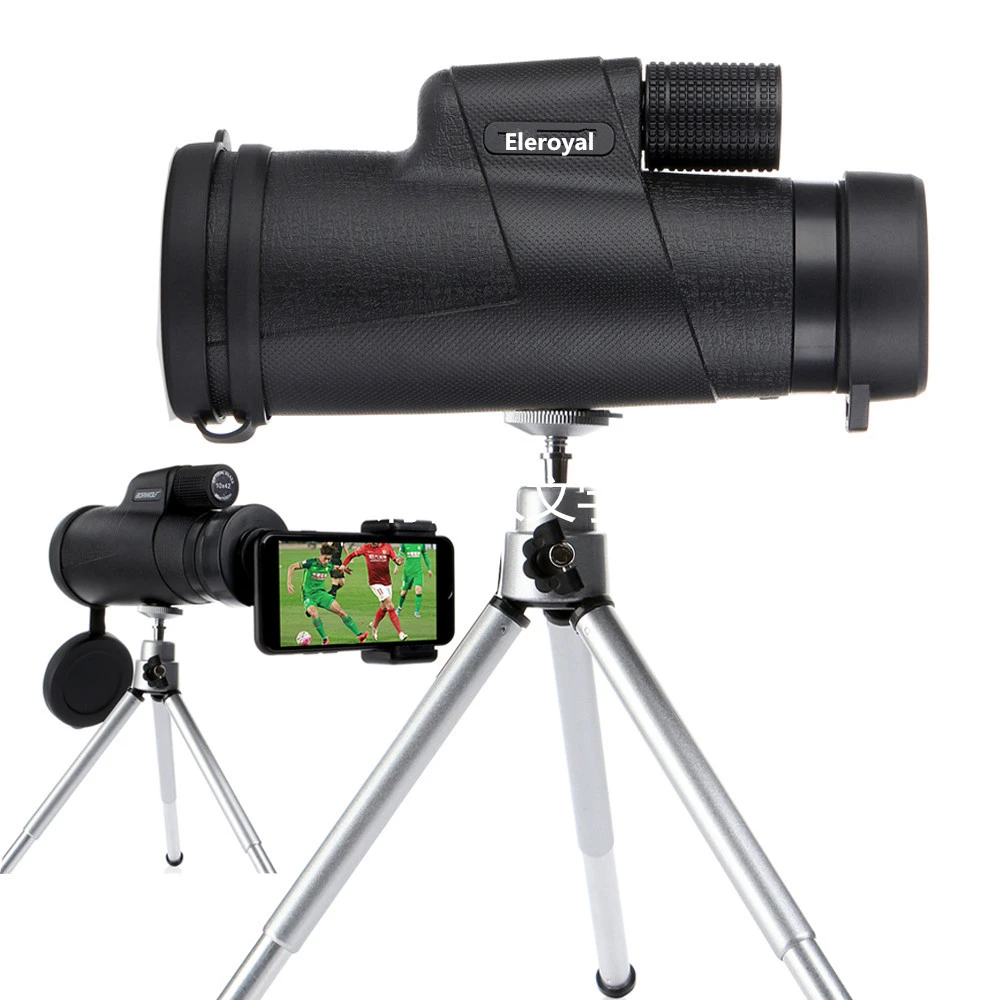 HD 10x42 monocular telescope for smartphone binoculars  Prism Bird Watching Binoculars Fully Multi Coated For Hunting Camping