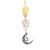 Import Healing Crystal Car Door Hanging Moon Quartz Crystal Stone Pendant for Gift from China