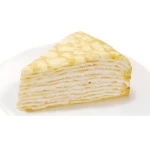 Health and safety  delicious vanilla bean cake with rich milk