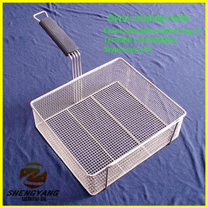 Healthy household pasta baskets nontoxic fryer baskets stainless steel oven crisping mesh