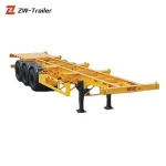 Heavy Duty 3 Axle 40ft Container Skeleton Semi Trailer