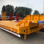 Heavy duty 3 Axles 70ton Low Loader Semi trailer to transport Equipment Lowboy trailer