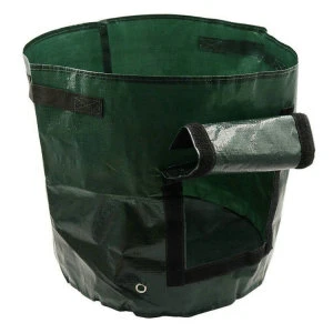 Heavy Duty PE Thickened Plastic Garden Plant Potato vegetable Grow Bag with Handles and Large Harvest Window