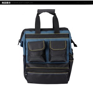 Heavy duty polyester tool carrier bag waterproof shoulder bag backpack