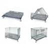 Heavy-Duty Stackable Portable Wire Mesh Container for Fruits and Vegetables Storage Easy to Move