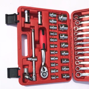 Hi-Spec 37 Piece Chrome Vanadium Tool Box Set With Most-Reached for Home &amp; Garage Repair Hand Tools in a Aluminum Tool Case Kit