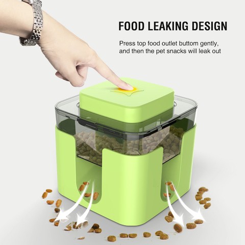 High Capacity Automatic Plastic Smart Toy Step on the feeder Training Pet Cat Dog food Feeder
