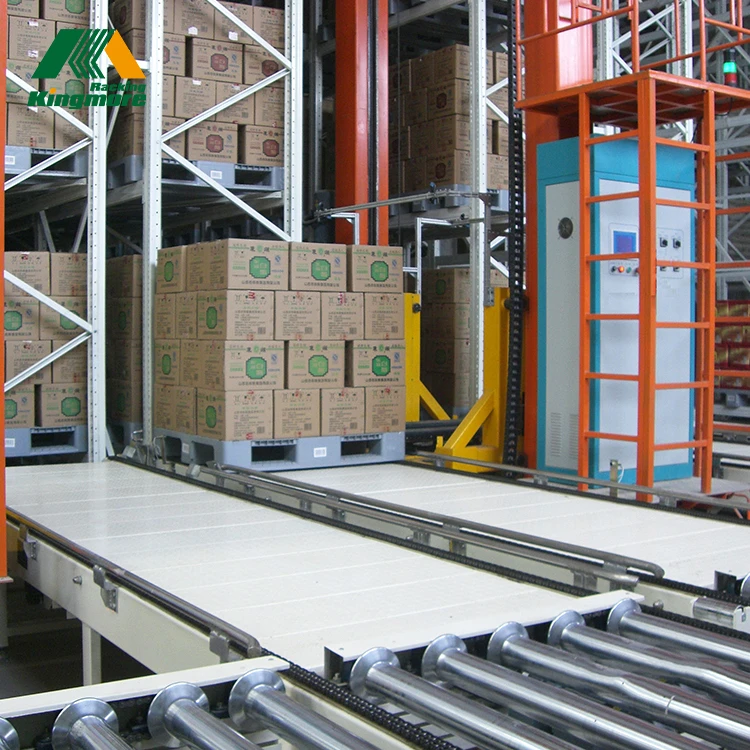 High density storage industrial shelves automatic storage retrieval system