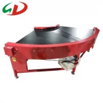 High Efficiency90 Degree Beit Conveyor180 degree turning round PVC belt conveyor, Food grade PVC belt Customized Size