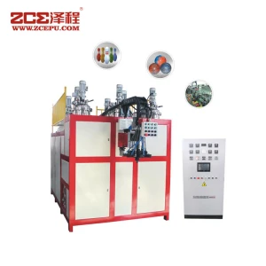 High Hardness Polyurethane Pu Button Decorative Material Football / Soccer Bowling Making Casting Machine