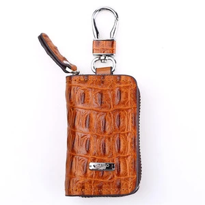 high luxury croco leather key holder wallets man