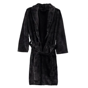 High quality bathrobe efficient black bath robes cotton spa robe bathrobe for adults