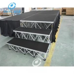 High Quality CE certificated Waterproof Wood Folding Wedding and event stage platform aluminum