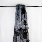 High Quality  Custom 0.35kg Silver Fox 100% Animal Fur Skin For Home Textile fur coat big fox fur colla