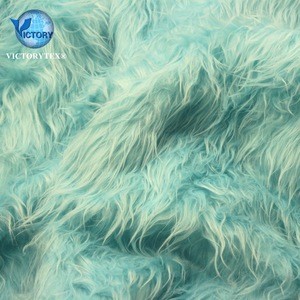 High Quality Knit Yarn Dyed High Pile Synthetic Rabbit Faux Fur Coat Fox Fabric for Women Clothes Throw Blankets Jacket