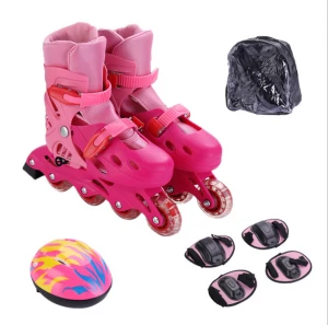 high quality speed roller skates/Wholesale Adult Single Row Four-wheel Roller Skates Skating Shoes