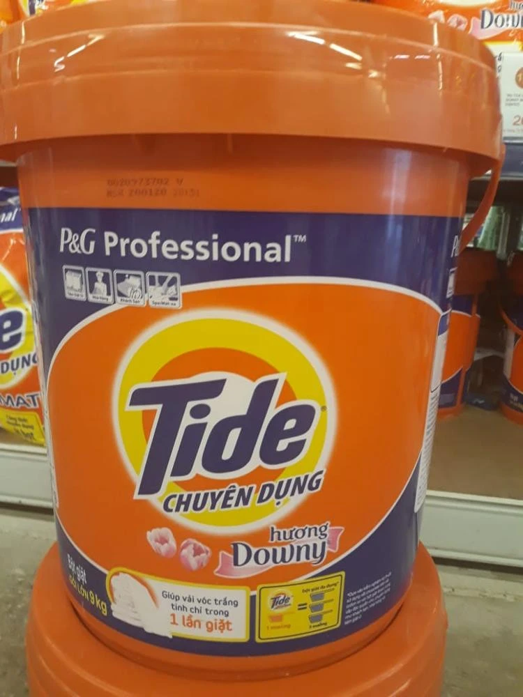 High Quality Tide Downy Detergent 9 Kg Plastic Bucket