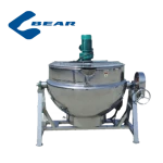 High quality tilting steam heating jacketed kettle automatic wok chili sauce making machine milk boiling machine