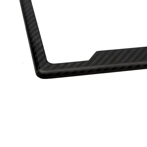 High quality USA/Canada market 100% matte real carbon fiber license plate frame with 2 holes