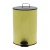 Import high quality white round trash bin soft close dustbin for house office from China