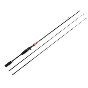 HiUmi 2 Pieces Casting Fishing Rod Pole Portable Medium Heavy Power Baitcasting Fishing Rod with Two Tips M MH Lure Fishing Rod