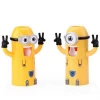 Home Bathroom Products Cute Design Set Cartoon yellow Toothbrush Holder Automatic Toothpaste Dispenser Toothpaste