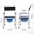 Import Home Care Manual chair toilet Folding Commode Chair for elderly from China