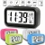 Import Home Decoration Desk and Table Electronic LCD Display Digital Alarm Clock with Calendar from China