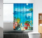 Home goods wholesale custom polyester shower curtain