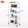 home organizer Hanging Adjustable storage moving wire shelf with casters
