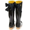 horse design unique women long rubber rain boots